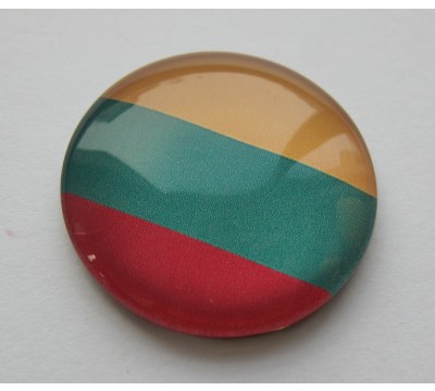 Stiklinis magnetas "Trispalvė"